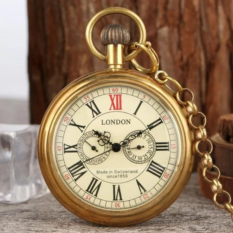 View 4 — Antique-style steampunk pocket watch — Ref. 6602213130325