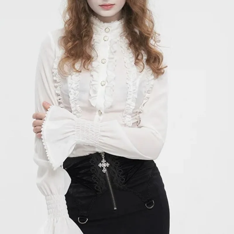 View 10 — Women’s Victorian steampunk blouse
