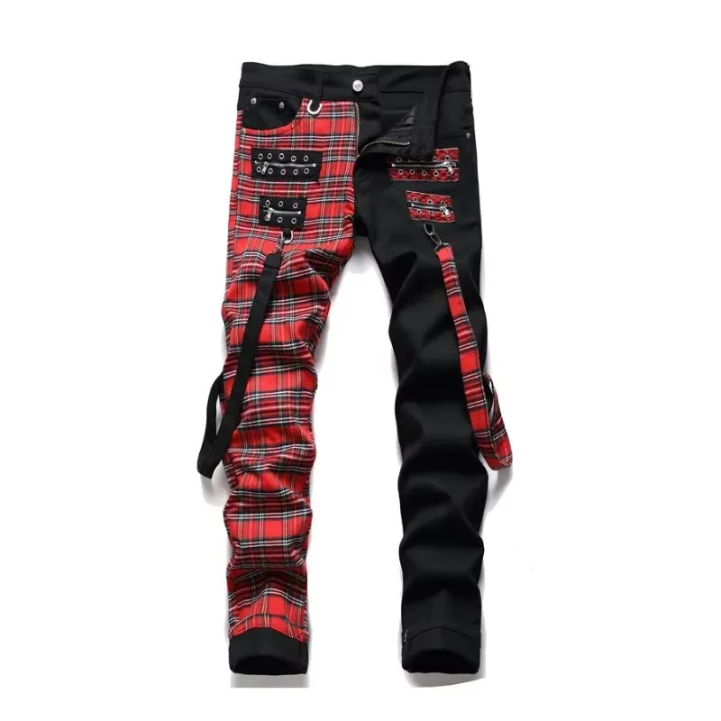 Gothic steampunk trousers — tartan