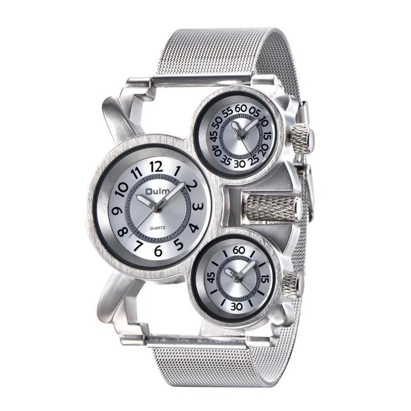 View 4 — Men’s steampunk watch — 3 dials