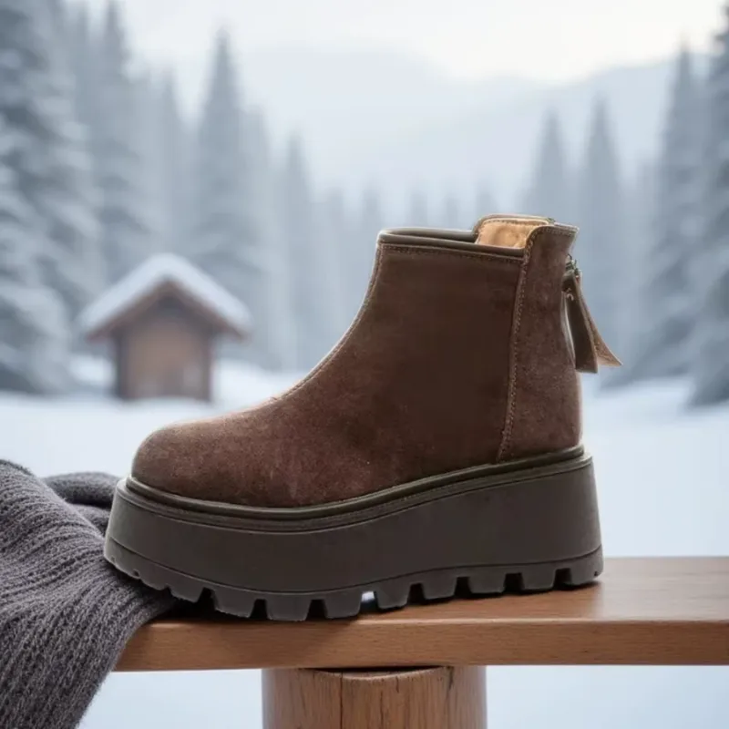 View 4 — Steampunk ankle boots — Chelsea suede