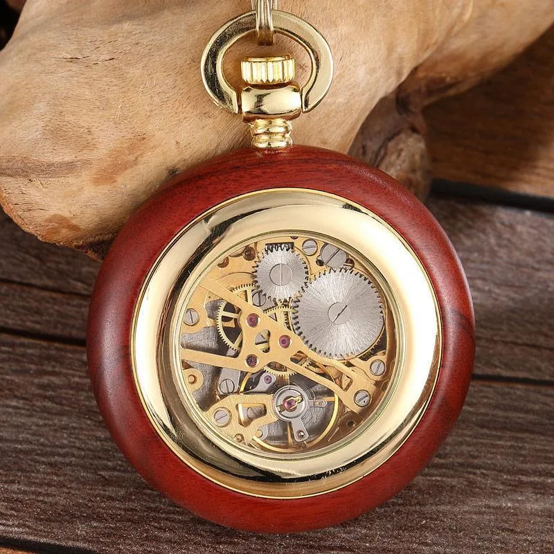 View 3 — Steampunk pocket watch — wood — Ref. 6598463062101
