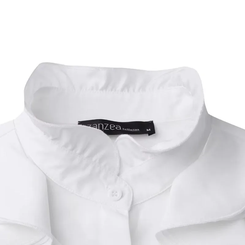 View 4 — Women’s Victorian steampunk blouse — collar ruffled