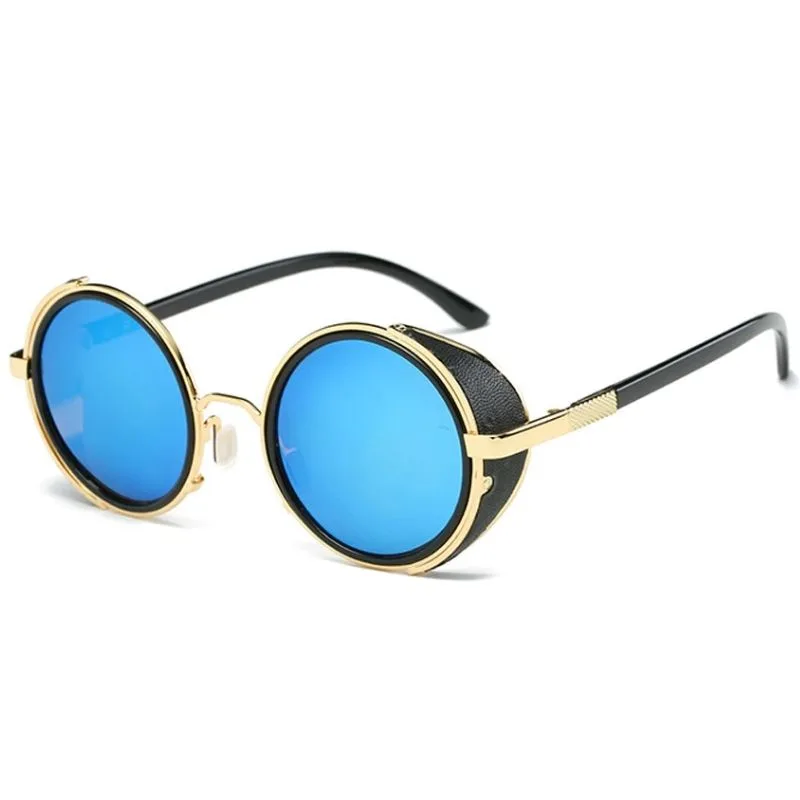 View 8 — Retro steampunk sunglasses — round
